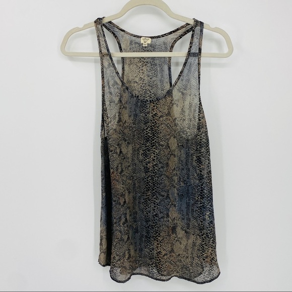 Aritzia Wilfred Silk Cheetah Print Racerback Tank - Picture 13 of 13